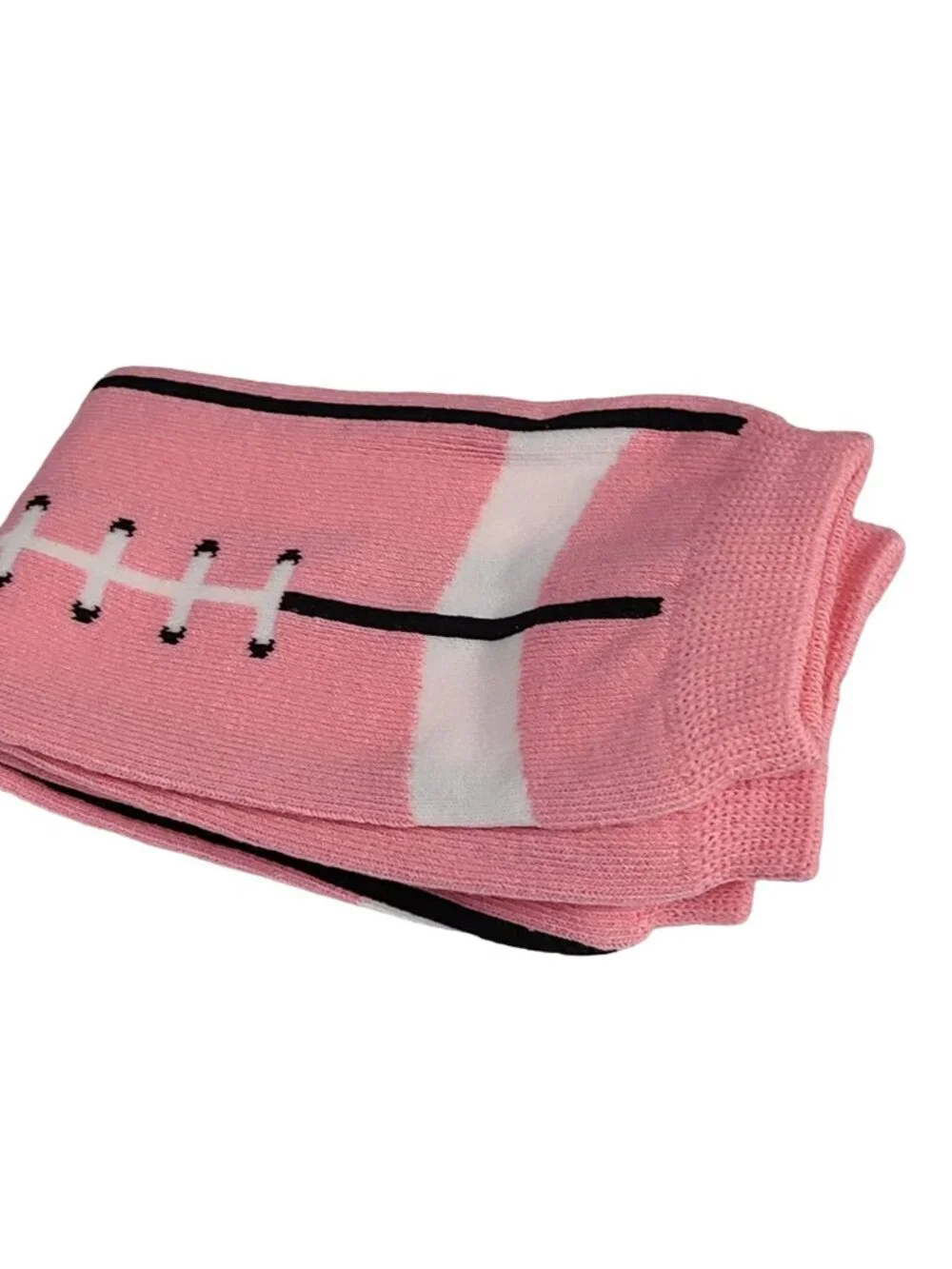 Leg Warmers Pink Football White Black Women Girl Halloween Leggings New w Tags